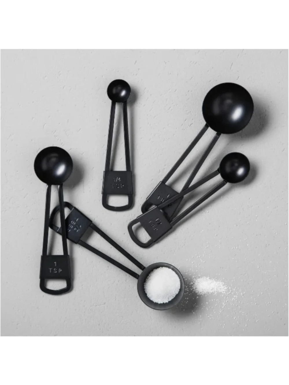 Hearth & Hand with Magnolia 9pc Measuring Spoon & Cup Set Matte Black